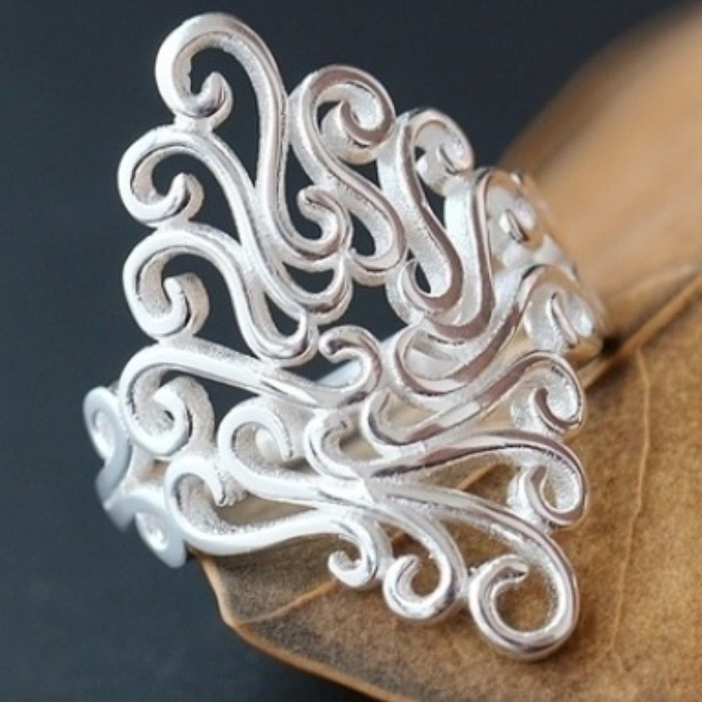 NEW James Avery Style Arabesque 925 Silver Ring